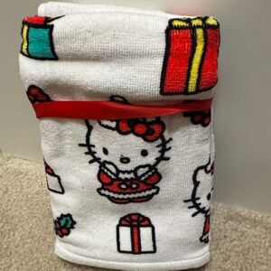 Hello Kitty Festive Hand Towels - Red, Green, White